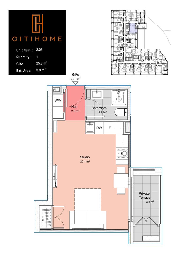 Image of Apartment - 1 Bathrooms for Sale in CitiHome-Gibraltar, Image 3
